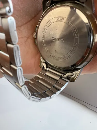 RELÓGIO CASIO PULSEIRA DE AÇO INOXIDÁVEL