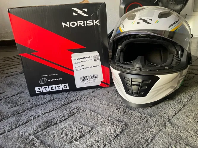 Capacete Original Norisk FF302 Soul Grand Prix Brazil