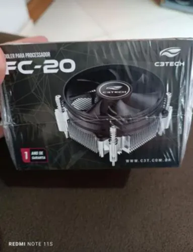Cooler Fan CPU FC-20BK C3Tech Gaming Universal Intel 1155/1150/1151/1156/1200/1366/1700