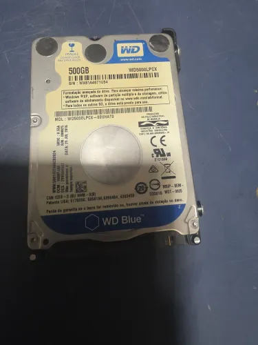 HD notebook 500 GB Wester Digital 