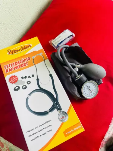 ? Kit Aparelho de Pressão + Estetoscópio Premium | Usado Apenas 2 Vezes | R$ 100,00