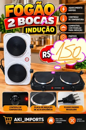 FOGÃO ELÉTRICO GRÁTIS 2: BRINDES ENTREGA RÁPIDA SE