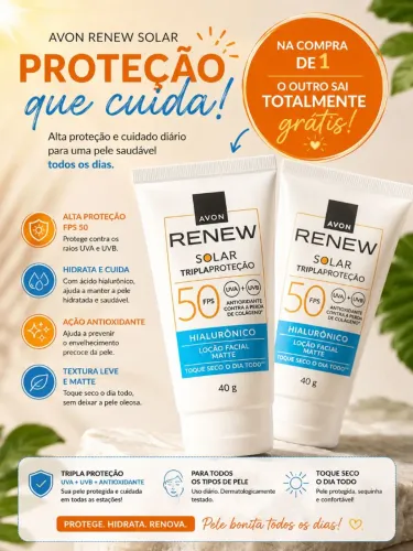 Promoção 2 por 1 - Protetor solar