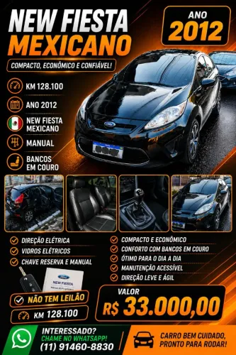 Ford Fiesta SE 1.6 16V Flex 5P 2012