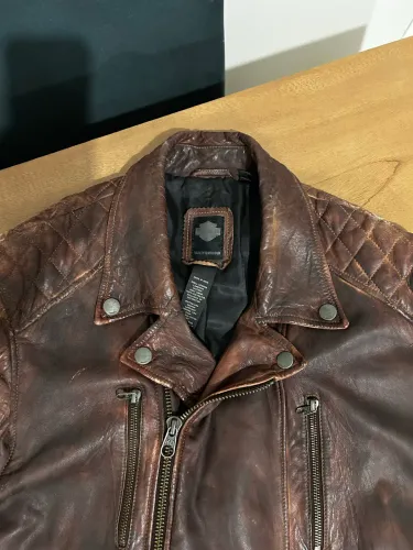 Jaqueta Couro Vintage Harley Davidson