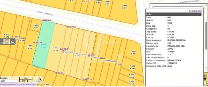 Área à venda, 1744 m² por R$ 11.800.000,00 - Parada Inglesa - São Paulo/SP