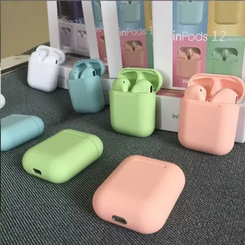 fone bluetooth TWS macarons