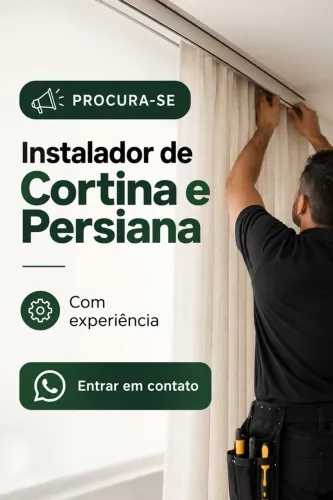 Instalador de cortinas e persianas