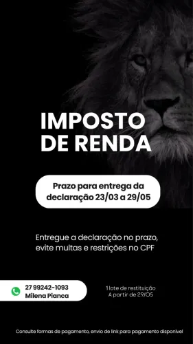 IMPOSTO DE RENDA 2026
