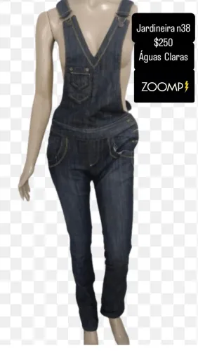 Jeans macacão ZOOMP n38