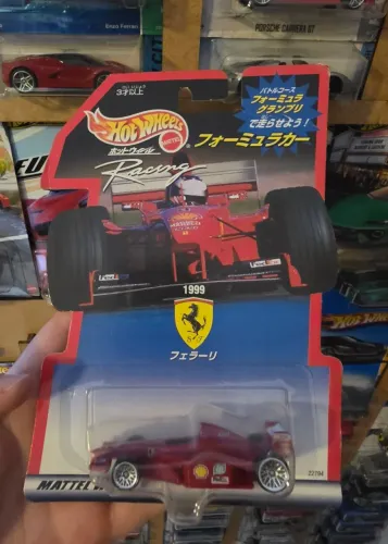 Ferrari F1 1999 cartela Japonesa Raridade Hot Wheels
