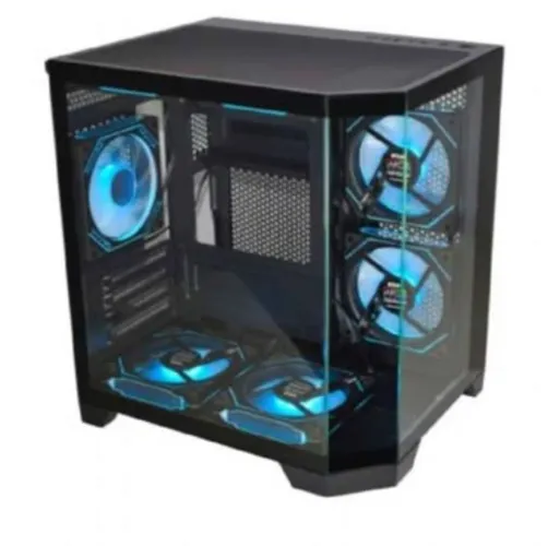 Gabinete Gamer K-MEX Angulo Micro CG-0620 - Preto (Sem Fan Cooler e Sem Fonte)