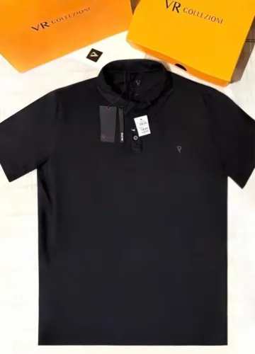 Camisa Polo Masculina VR, NOVA. Cor Preto.