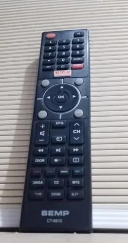 Controle Smart Tv Semp
