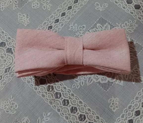 Gravata borboleta rosé quartz (frete grátis)
