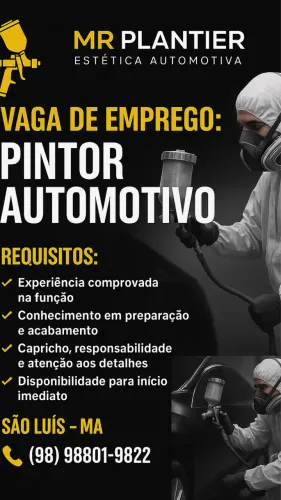 Contrata pintor Automtivo 