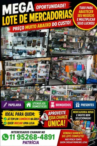 Lote de produtos variedades