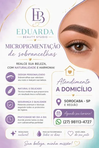 Designer e micropigmentação de sobrancelha