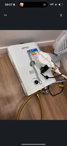 Aquecedor a Gás + Kit de Instalação completo