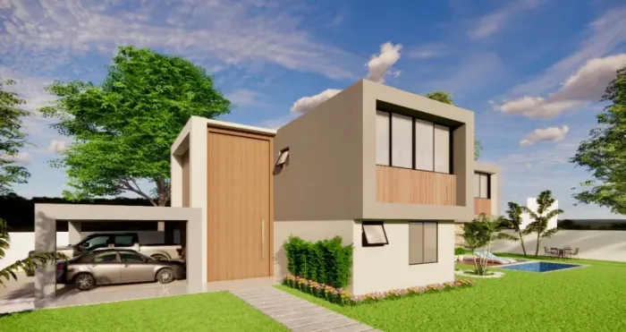 Busca Vida, Linha Verde, Casa Duplex Para Venda, 05 Quartos Com 05 Suítes, 303,68m2, Estra