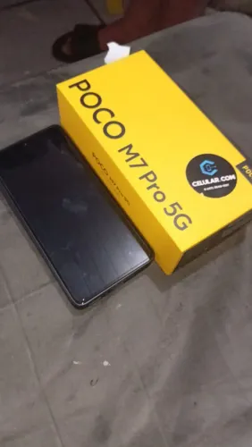 Celular Xiaomi poco M7 pro 5g 512 gb semi-novo na caixa 