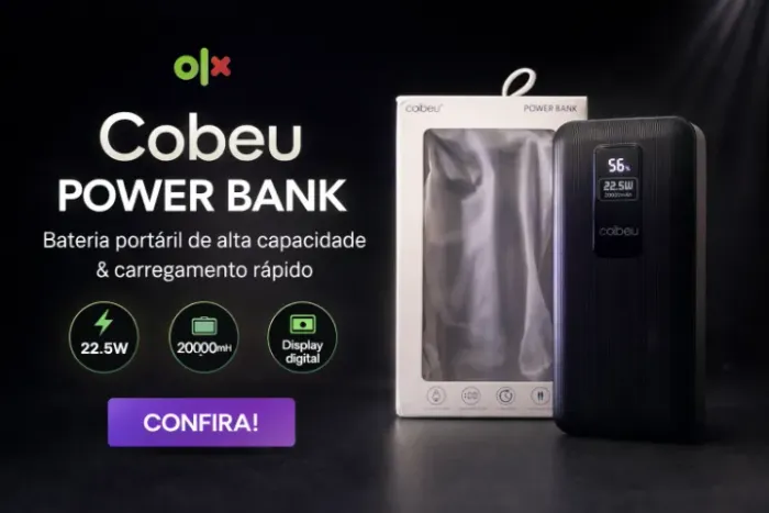 Carregador Portátil (Power Bank) Coibeu 20.000mAh 