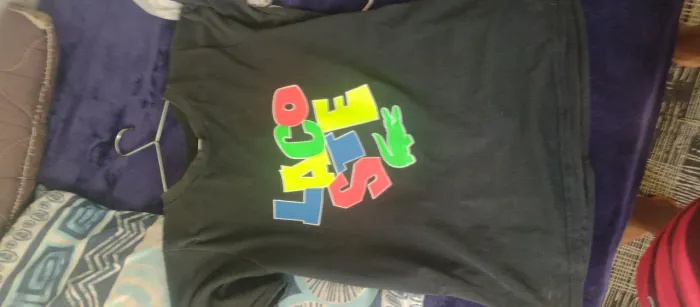 Camisa Lacoste preta tamanho P