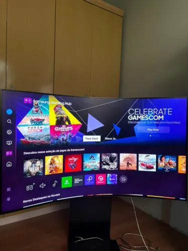Monitor Gamer Samsung Odyssey Ark 55? 4K Curvo 165Hz - Seminovo