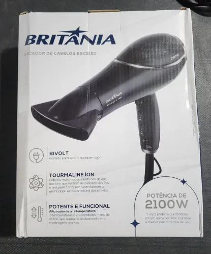 Secador de cabelo Britânia 2100w Bivolt  - nunca usado 