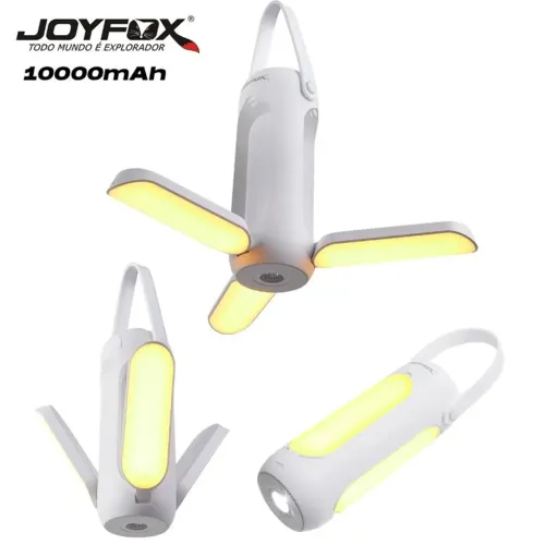 Lanterna camping portátil led/usb dobrável 10000mAh Powerbank recarregável lâmpada abajour