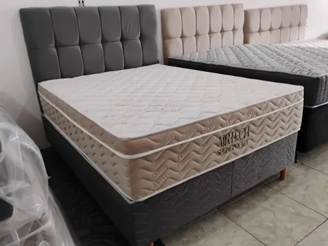 CAMA BOX CASAL DISPONÍVEL À PRONTA-ENTREGA