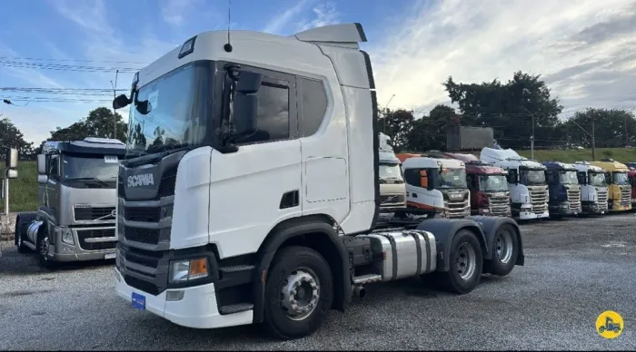 SCANIA R-450 6X2<br>2021/2021<br>TETO BAIXO<br>FREIO RETARDER