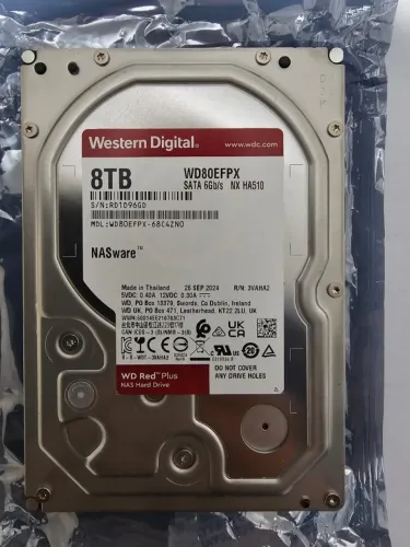 HD 8TB RED WD 1,5 mês de uso = 161 hs apenas