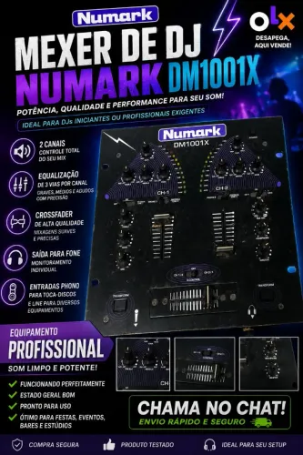 Vende-se MIXER NUMARK DM1001X