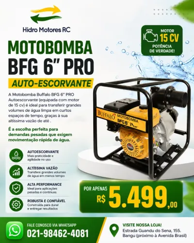 MOTOBOMBA BFG 6 PRO