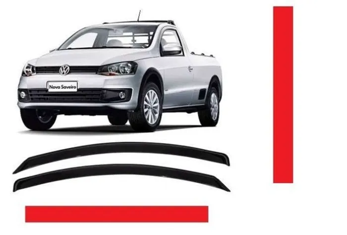 Calha De Chuva Defletor Vw Saveiro G5 G6 G7 2 portas todos dltub eybll