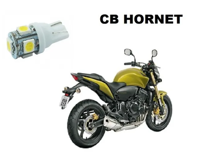 Lâmpada LED T10 Pingo 12V Luz Branca Aplicação Placa CB Hornet