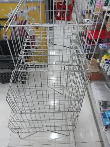 Cesto aramado, kit com 3 unidades a 80 reais