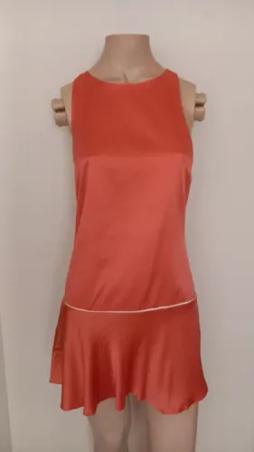 Vestido de Seda Coral