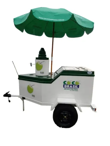 Reboque de água de coco