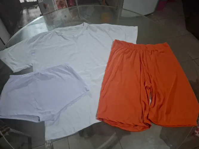Kit de roupa detentos, short blusa e cueca box presidio/CDP/CPP/penitenciário-cadeia-deten