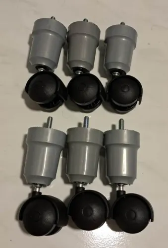 Baixei!!! Kit com 6 pés com rodízios p/ cama box só 50,00