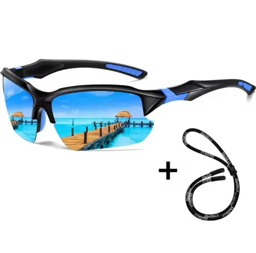 Óculos azul polarizados esportes, praia