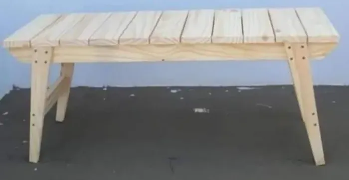 Banco de madeira maciça demolição e pallets 2 lugares