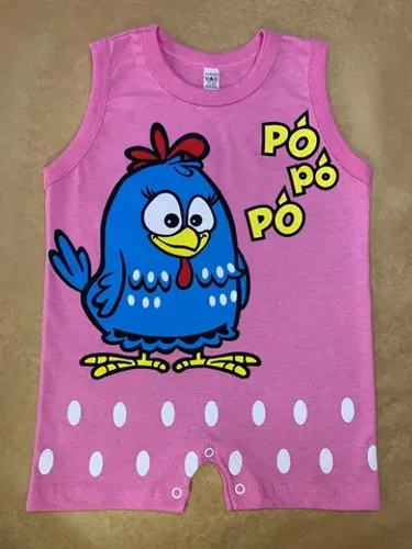 Macacão bebê personagens mesversario menina
