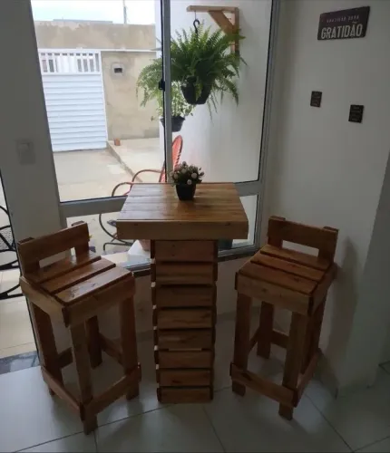 Banquetas de palete.