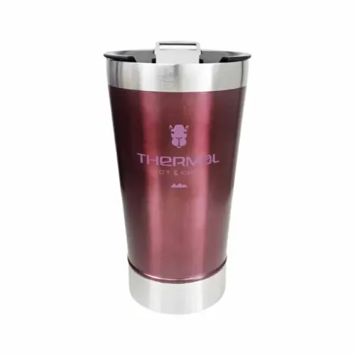 Copo Térmico com Tampa Thermal 473ml Vinho