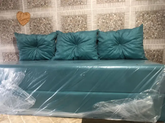 Sofa cama 3 almofadas de fábrica 