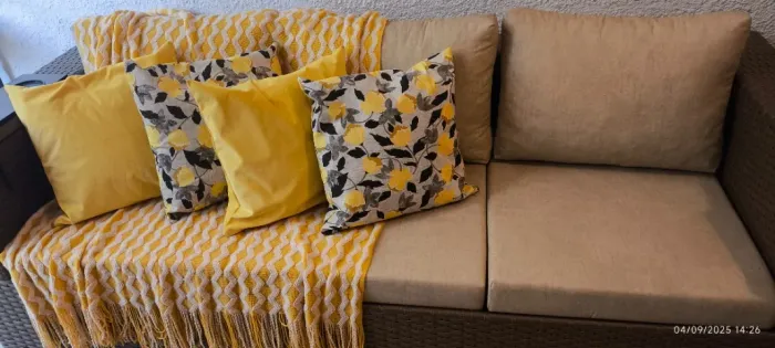 Sofá fibra 3 lugares - Área gourmet