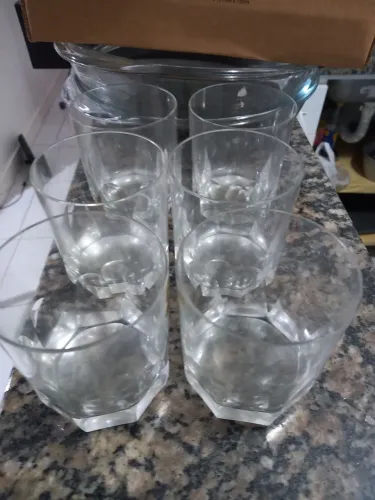 Jogo de 6 Copos de cristal 